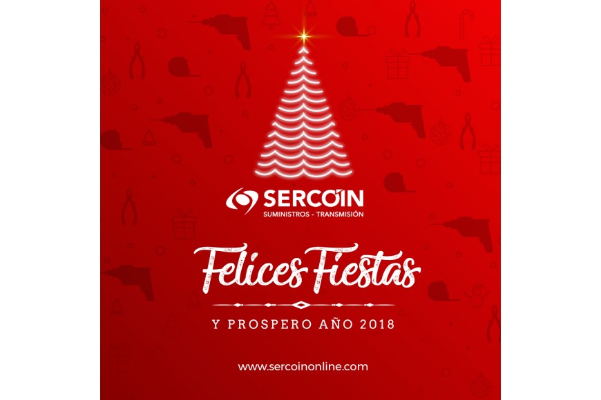 Feliz Año Nuevo 2018 . Suministros Sercoín